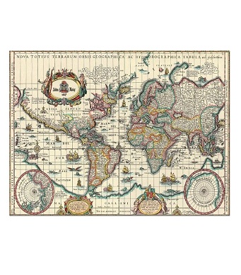 Educa Jigsaw Puzzle - Ancient Map of the World - 6000 pieces